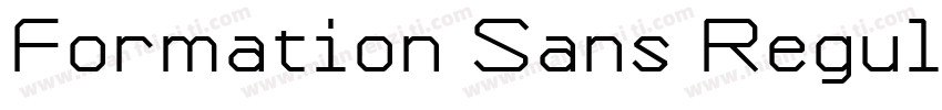 Formation Sans Regular字体转换